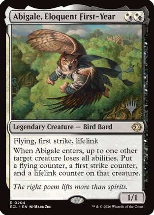 Abigale, Eloquent First-Year [Promo Pack: Lorwyn Eclipsed]