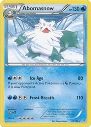 Abomasnow - 40/106 [XY - BREAKthrough] Reverse Holofoil