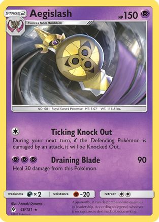 Aegislash - 49/131 [SM - Forbidden Light] Reverse Holofoil