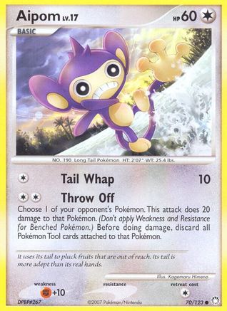 Aipom - 70/null [Mysterious Treasures] Reverse Holofoil