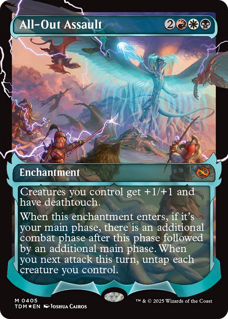 All-Out Assault (Showcase) [Tarkir: Dragonstorm] Foil -Japanese