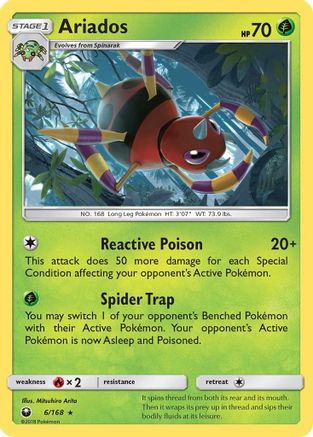 Ariados - 6/168 [SM - Celestial Storm] Reverse Holofoil