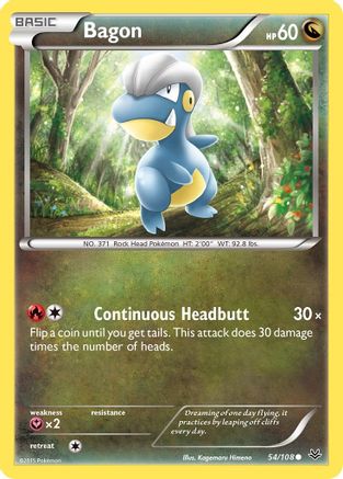 Bagon (54) - 54/106 [XY - Roaring Skies] Reverse Holofoil