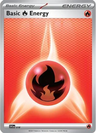 Basic Fire Energy - 018 - 18/null [SVE: Scarlet & Violet Energies] Reverse Holofoil