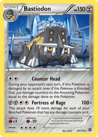 Bastiodon - 70/114 [XY - Steam Siege]