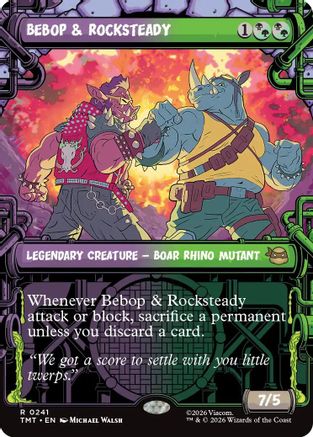 Bebop & Rocksteady (Showcase) [Teenage Mutant Ninja Turtles] Foil