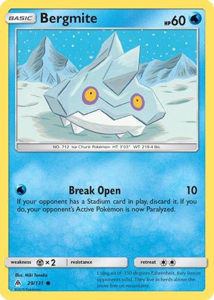 Bergmite - 29/131 [SM - Forbidden Light] Reverse Holofoil