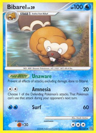 Bibarel - 32/106 [Stormfront] Reverse Holofoil