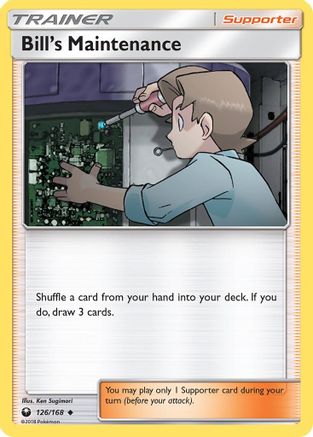 Bill's Maintenance - 126/168 [SM - Celestial Storm] Reverse Holofoil