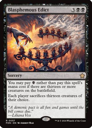 Blasphemous Edict [Promo Pack: Edge of Eternities]