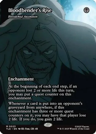 Bloodbender's Rise - Bloodchief Ascension (Borderless) [Avatar: The Last Airbender: Eternal-Legal] Foil