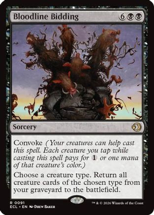 Bloodline Bidding [Lorwyn Eclipsed] Foil