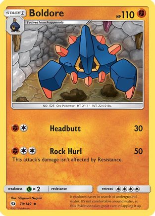 Boldore - 70/149 [SM Base Set] Reverse Holofoil