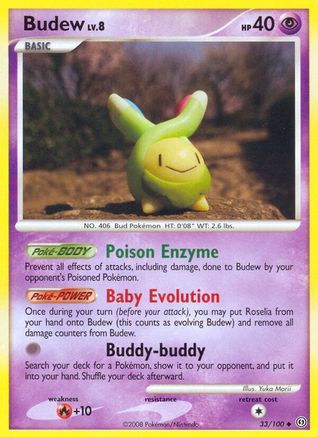Budew - 33/106 [Stormfront] Reverse Holofoil