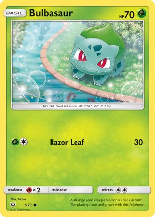 Bulbasaur - 1/73 [Shining Legends] Reverse Holofoil