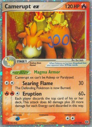Camerupt ex - 92/107 [Emerald] Holofoil