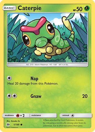 Caterpie - 1/149 [SM Base Set] Reverse Holofoil