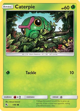Caterpie - 1/68 [Hidden Fates] Reverse Holofoil