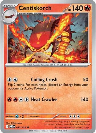 Centiskorch - 30/null [ME01: Mega Evolution] Reverse Holofoil
