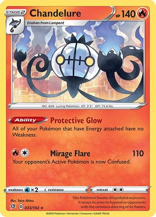 Chandelure - 33/192 [SWSH02: Rebel Clash] Holofoil