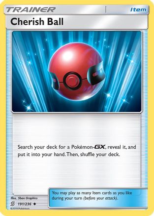 Cherish Ball - 191/236 [SM - Unified Minds] Reverse Holofoil