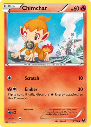 Chimchar - 18/114 [XY - Steam Siege]