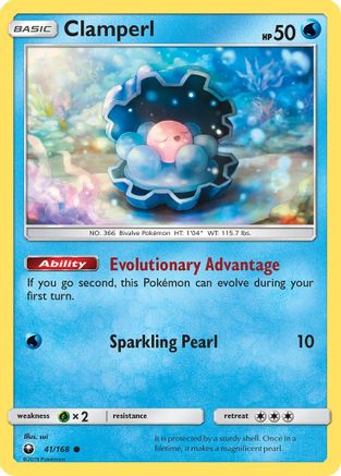 Clamperl - 41/168 [SM - Celestial Storm]