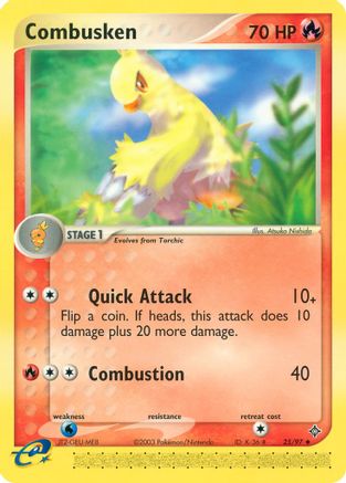 Combusken - 25/97 [Dragon] Reverse Holofoil