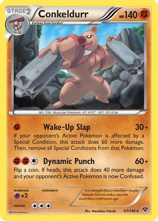 Conkeldurr - 67/106 [XY Base Set] Reverse Holofoil