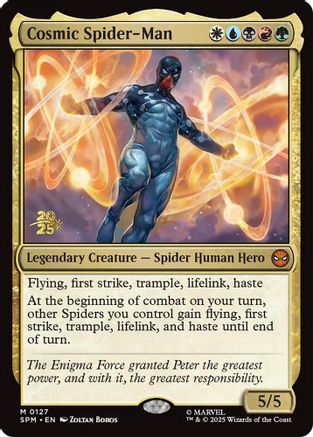 Cosmic Spider-Man [Prerelease Cards] Foil