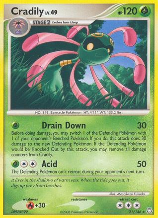 Cradily - 21/106 [Legends Awakened] Reverse Holofoil