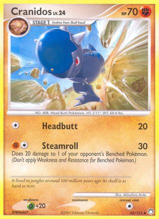 Cranidos - 43/null [Mysterious Treasures] Reverse Holofoil