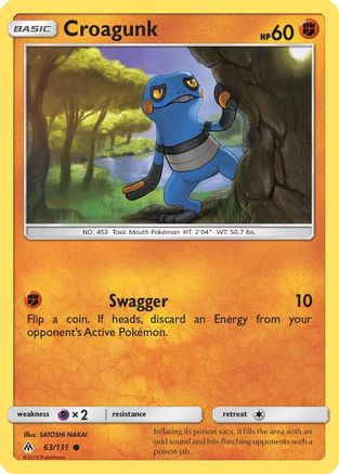 Croagunk - 63/131 [SM - Forbidden Light] Reverse Holofoil