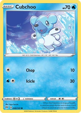 Cubchoo - 48/189 [SWSH03: Darkness Ablaze]