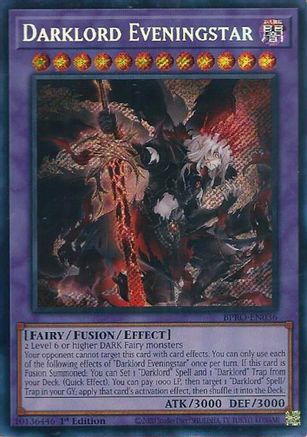 Darklord Eveningstar [BPRO-EN036] Secret Rare 1st Edition