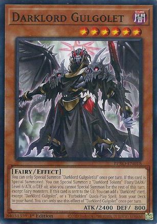 Darklord Gulgolet [BPRO-EN018] Common / Short Print 1st Edition