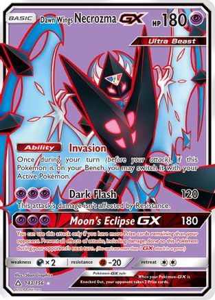 Dawn Wings Necrozma GX (Full Art) - 143/156 [SM - Ultra Prism] Holofoil
