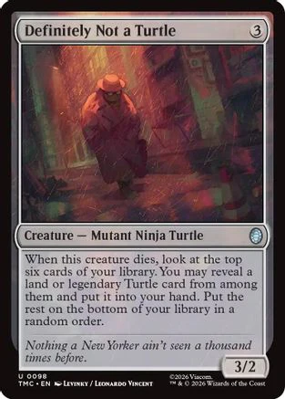 Definitely Not a Turtle [Commander: Teenage Mutant Ninja Turtles]