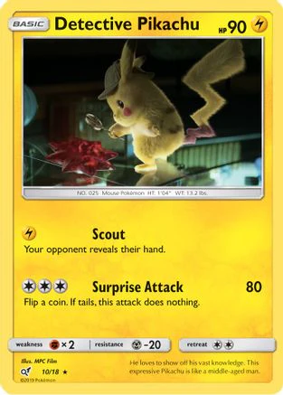 Detective Pikachu - 10/18 [Detective Pikachu] Holofoil