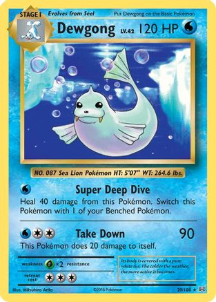 Dewgong - 29/108 [XY - Evolutions] Reverse Holofoil