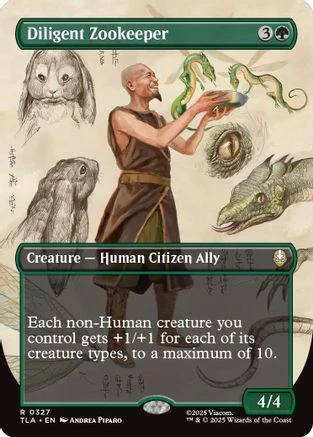 Diligent Zookeeper (Borderless) [Avatar: The Last Airbender] Foil