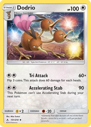 Dodrio - 151/214 [SM - Unbroken Bonds]
