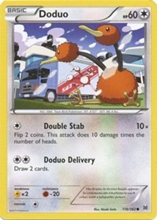 Doduo (116) - 116/106 [XY - BREAKthrough] Reverse Holofoil