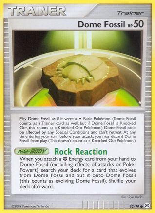 Dome Fossil - 92/106 [Arceus] Reverse Holofoil