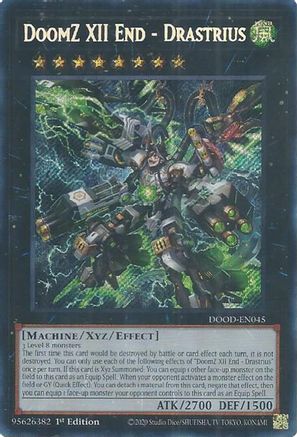 DoomZ XII End - Drastrius [DOOD-EN045] Secret Rare 1st Edition