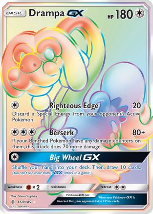 Drampa GX (Secret) - 160/145 [SM - Guardians Rising] Holofoil