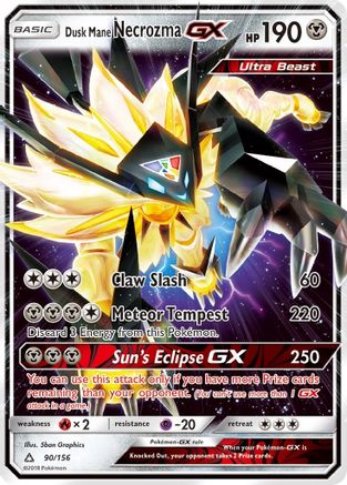 Dusk Mane Necrozma GX - 90/156 [SM - Ultra Prism] Holofoil