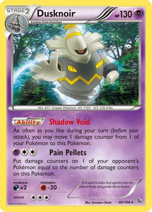 Dusknoir - 40/106 [XY - Flashfire] Reverse Holofoil