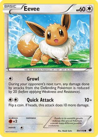 Eevee (89) - 89/106 [Plasma Freeze] Reverse Holofoil
