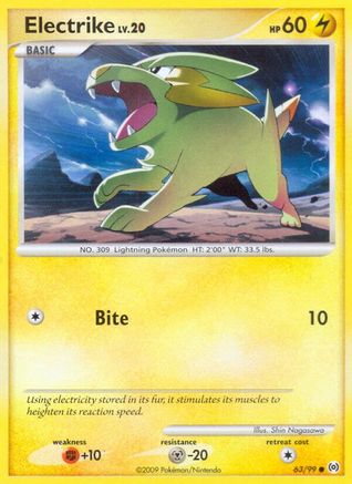 Electrike (63) - 63/106 [Arceus] Reverse Holofoil